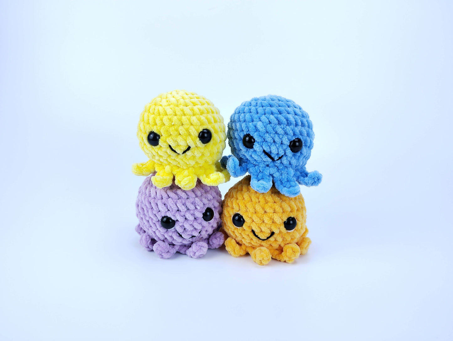 Crocheted Octopus Kids - Octopus Mom's kiddos