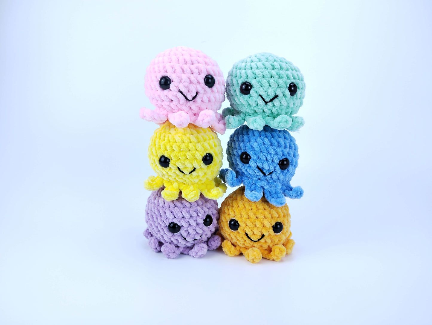 Crocheted Octopus Kids - Octopus Mom's kiddos