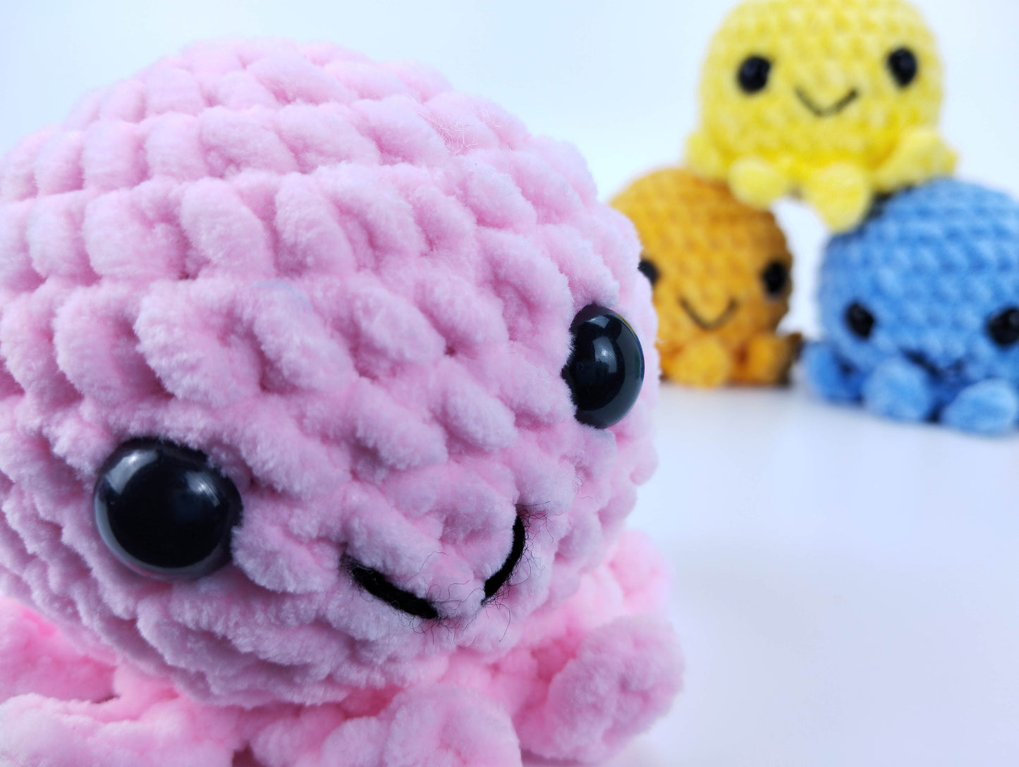 Crocheted Octopus Kids - Octopus Mom's kiddos