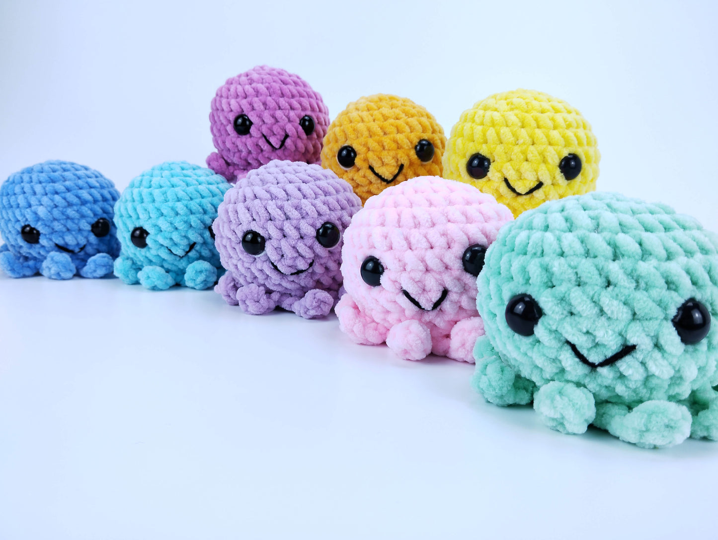 Crocheted Octopus Kids - Octopus Mom's kiddos