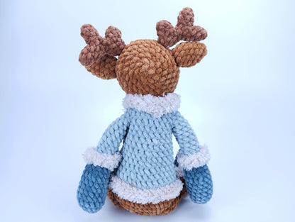 Handmade Crocheted Reindeer - The Tiniest Member of Rudi's Family, Rudi Junior