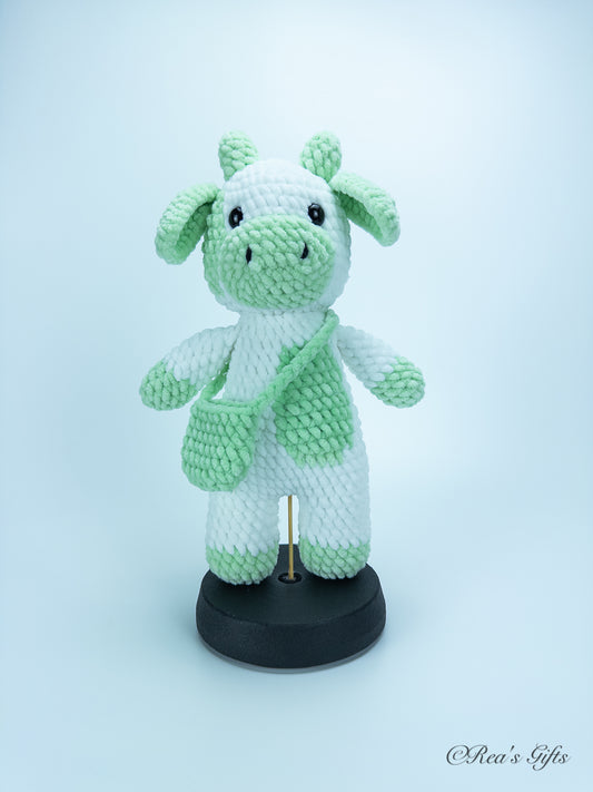 Crocheted Colorful Spotted Cow