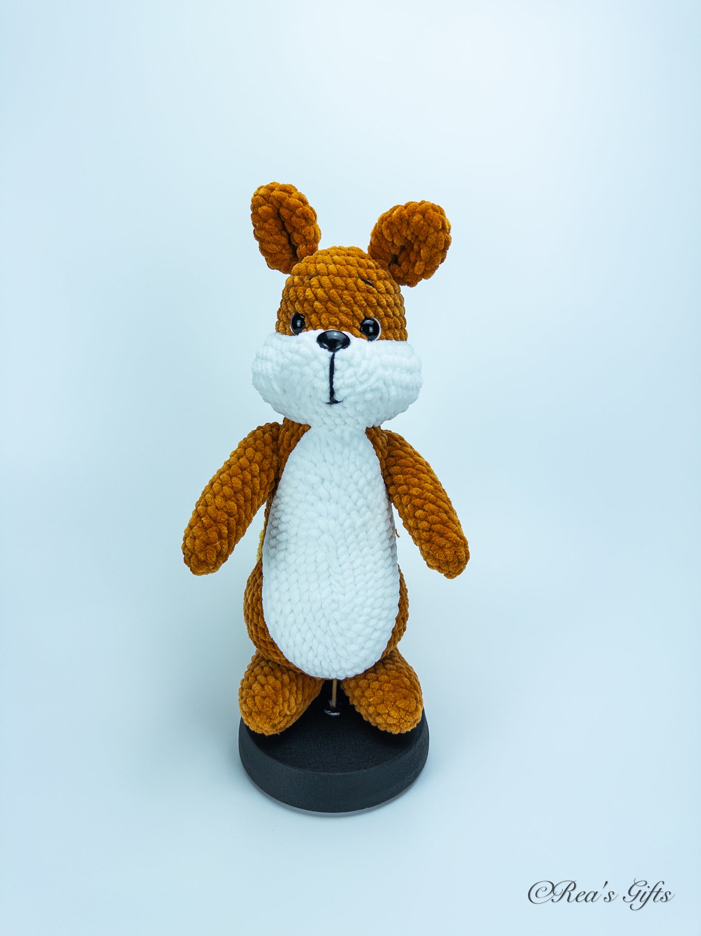 Crocheted Bushy-Tailed Red Squirrel