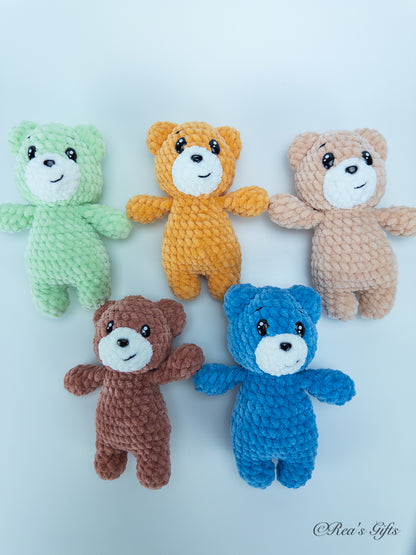 Crocheted Cheerful Mini Bear