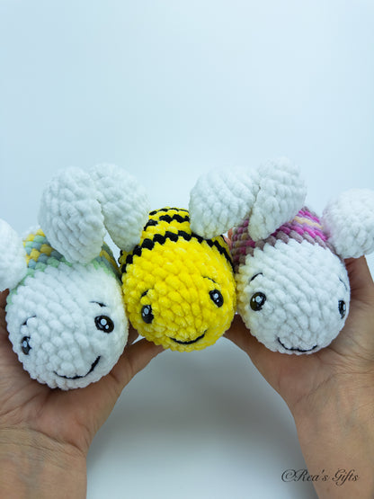 Crocheted Rainbow Bee