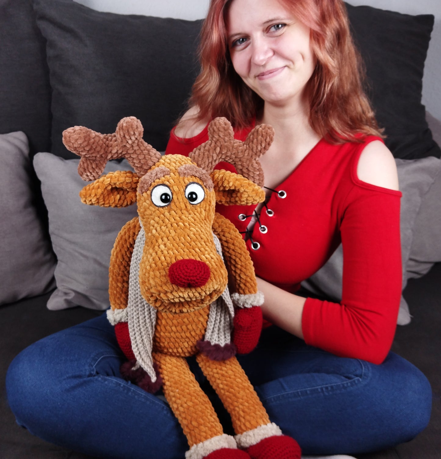 Rudi - Horgolt Amigurumi Rénszarvas