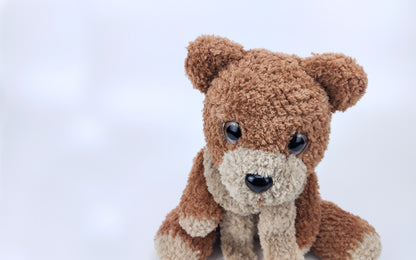 Mr. Brown - Huggable Crocheted Brown Bear