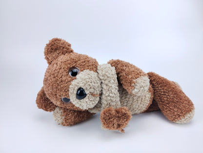 Mr. Brown - Huggable Crocheted Brown Bear