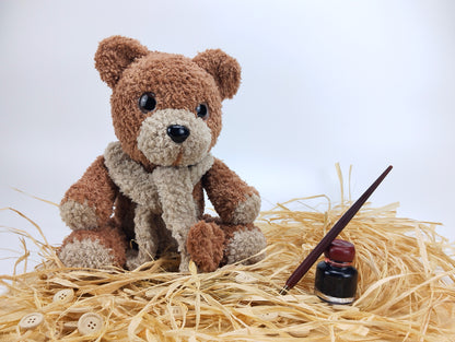 Mr. Brown - Huggable Crocheted Brown Bear