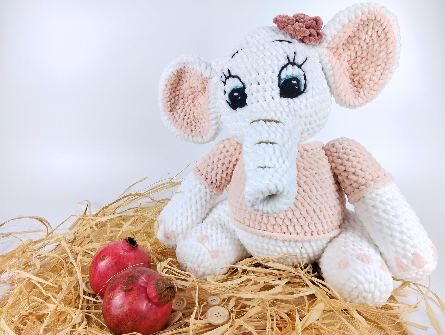 Adorable Crocheted Elephant - Fani