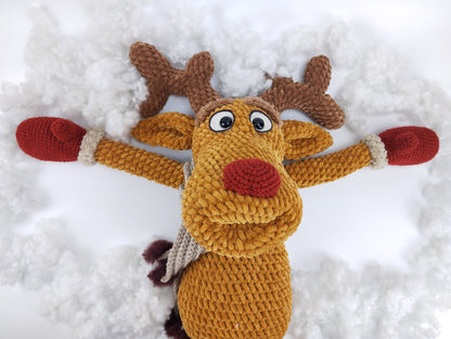 Rudi - Crocheted Amigurumi Reindeer