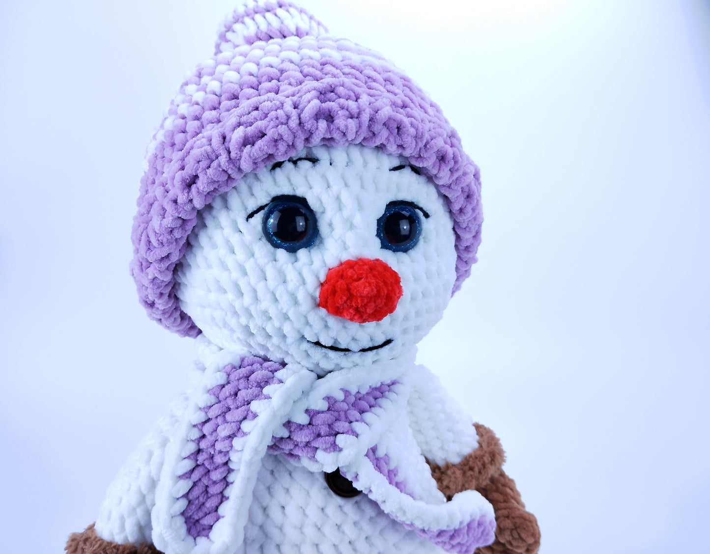 Crocheted Snowman for Christmas - Snow buddy