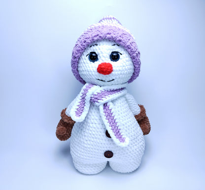 Crocheted Snowman for Christmas - Snow buddy