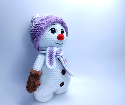 Crocheted Snowman for Christmas - Snow buddy