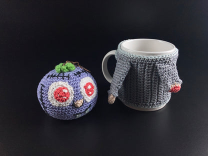 Halloween-i Amigurumi Zombi Kulcstartó és Bögre